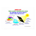 Cheer up, there is always a rainbow after a storm. posters