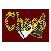 Cheer Zebra Style Card
