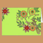 Cheerful Bird Card cards