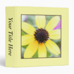 Cheerful Black Eyed Susan 3 Ring Binders
