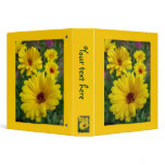 Cheerful Calendulas Vinyl Binders