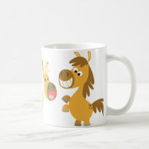 Cheerful Cartoon Ponies Mug by Lioness_Graphics Cheerful Cartoon Ponies Mug