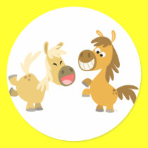 Cheerful Cartoon Ponies Sticker by Lioness_Graphics Cheerful Cartoon Ponies Sticker