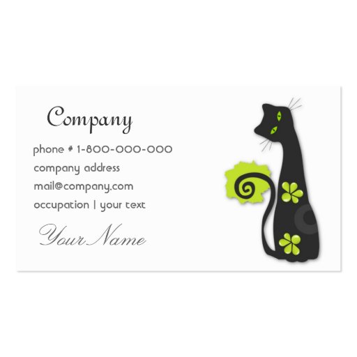 Cheerful Cat Business Card