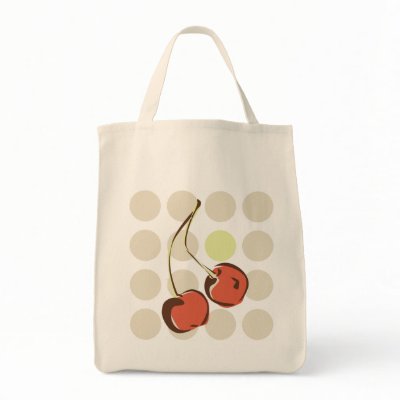 Cheerful Cherries Tote Bags by MissNNick
