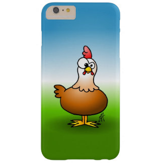 Cheerful chicken on a farm. barely there iPhone 6 plus case
