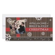 Cheerful Christmas Photo Card photo cards