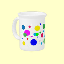 Cheerful Color Circles pitchers