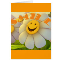Cheerful Daisies Smile Card
