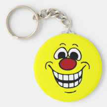 Cheerful Face: Congratulations on getting fired Key Chain