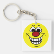 Cheerful Face: Congratulations on getting fired Acrylic Keychains