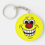 Cheerful Face: Congratulations on getting fired Round Acrylic Key Chains