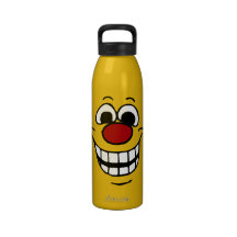 Cheerful Face: Congratulations on getting fired Drinking Bottles