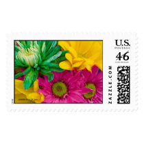 Cheerful Flowers Postage Stamp