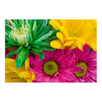 Cheerful Flowers Poster posters