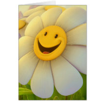 Cheerful Flowers Smile Card