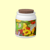 Cheerful Garden Colors Candy Jar candy jars