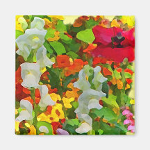 Cheerful Garden Colors Magnets
