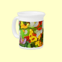 Cheerful Garden Colors Pitcher pitchers