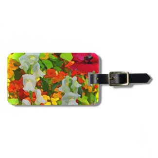 Cheerful Garden Colors Tag For Bags
