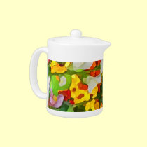 Cheerful Garden Colors Teapot teapots