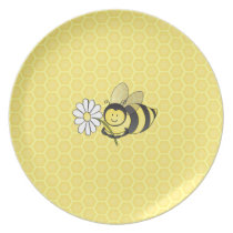 Cheerful Honey Bee Plate plates