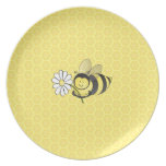 Cheerful Honey Bee Plate
