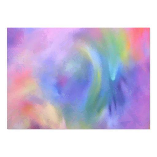 Cheerful Rainbow Blend Abstract Business Card Template (back side)