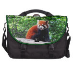 Cheerful Red Panda laptop bag