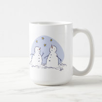 Cheerful Snowfolk Mug mugs