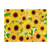 Cheerful Sunflowers 2010 Pocket Calendar postcards by twopurringcats Cheerful Sunflowers 2010 Pocket Calendar postcards