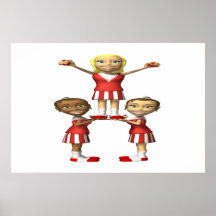 Cheering Pyramid Print