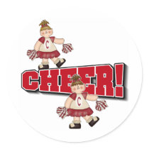 Cheering Red stickers by toddlersplace Cheering Red stickers