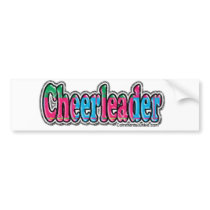 Cheerleader bumper stickers