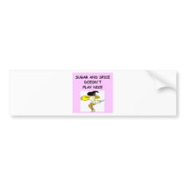 cheerleader bumper sticker