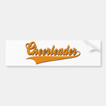 Cheerleader Bumper Sticker