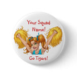 Cheerleader Cheerleading Customizable Button