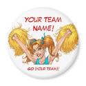 Cheerleader Cheerleading Customizable Stuff magnets