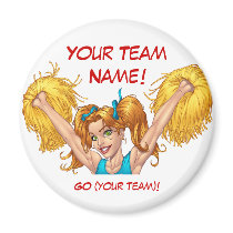 Cheerleader Cheerleading Customizable Stuff magnets by AlRioArt Cheerleader Cheerleading Customizable Stuff magnets