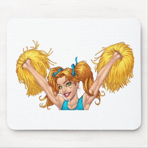 Cheerleader Cheerleading Customizable Stuff Mouse Pads