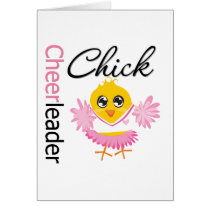 Cheerleader Chick Greeting Cards