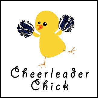 Cheerleader Chick stamp