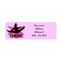 Cheerleader Custom Return Address Labels
