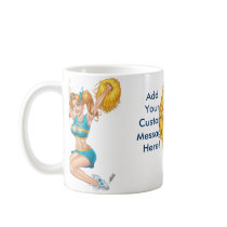 Cheerleader Customizable Mug by Al Rio by AlRioArt Cheerleader Customizable Mug by Al Rio