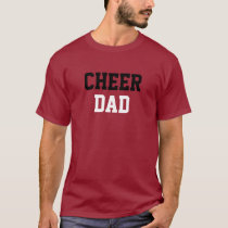 cheer, cheerleader, dad, father, go go bananas, sports, girls, T-shirt/trøje med brugerdefineret grafisk design