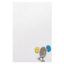 cheerleader football stationery design