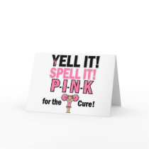 Cheerleader For Breast Cancer Awareness Cards