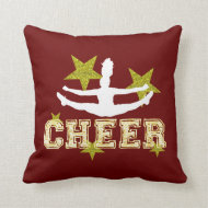 Cheerleader gymnastics pillow