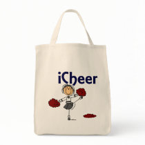 Cheerleader I Cheer Stick Figure bags
