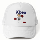 Cheerleader I Cheer Stick Figure Hats
